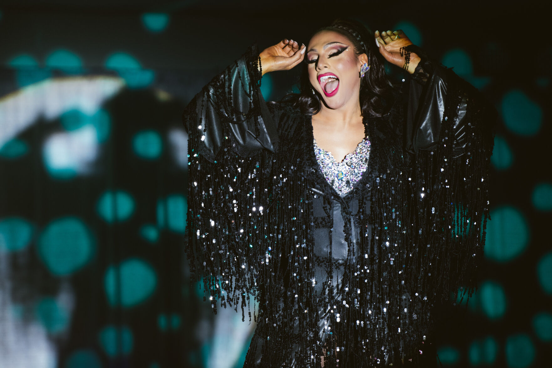 Local drag queen, Gabriella Stratton Galore